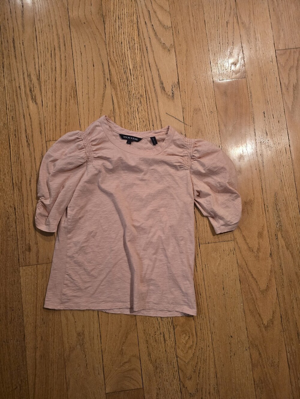 Veronica Beard Jessa Slubbed Cotton Puff Sleeve Shirt XS